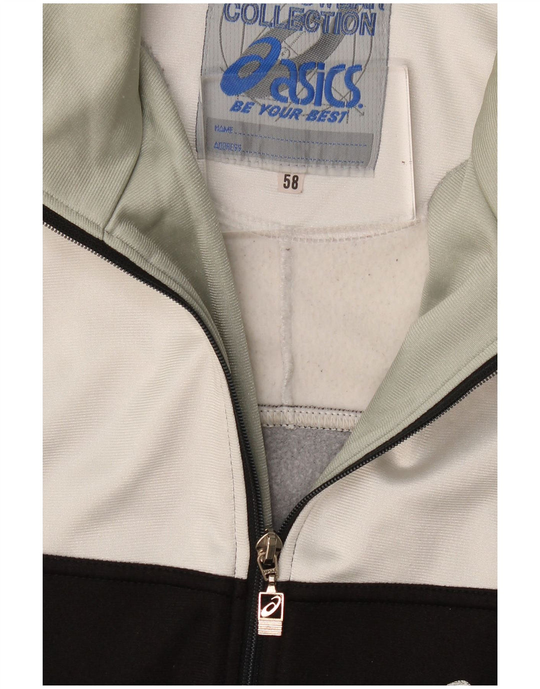 Jachetă de top pentru trening grafic Asics pentru bărbați IT 48 2XL, negru, bloc de culoare