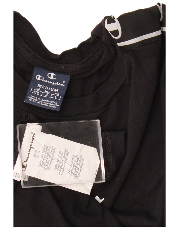 Tricou grafic Champion cu mânecă scurtă pentru femei Top UK 14 Medium Black