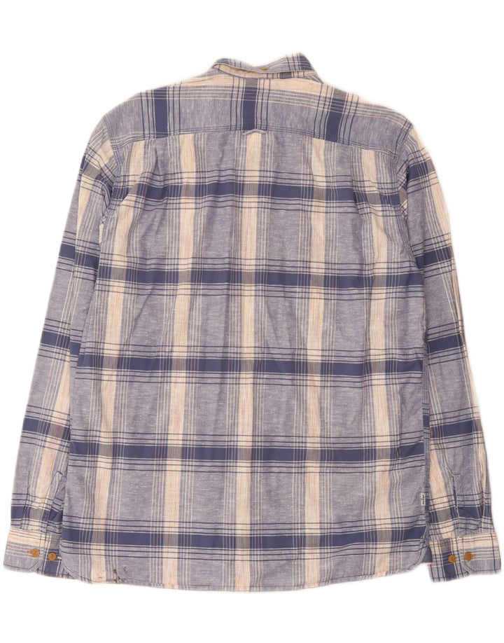 Cămașă pentru bărbați Levi's, bumbac cu carouri albastru mediu