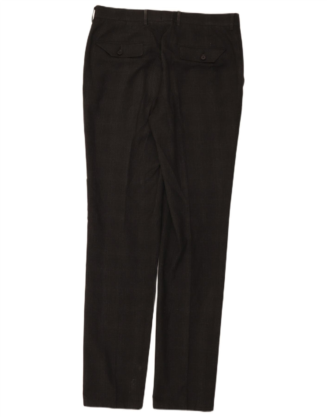 Pantaloni de costum pentru bărbați Marks & Spencer Super Slim Fit L32 L33 Gri Check