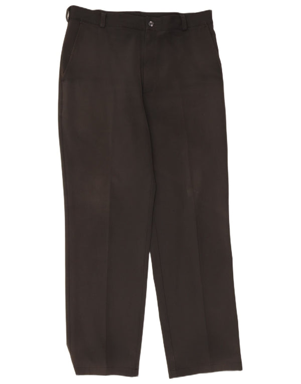 Pantaloni chino drepți pentru bărbați Nike W34 L32 Poliester negru