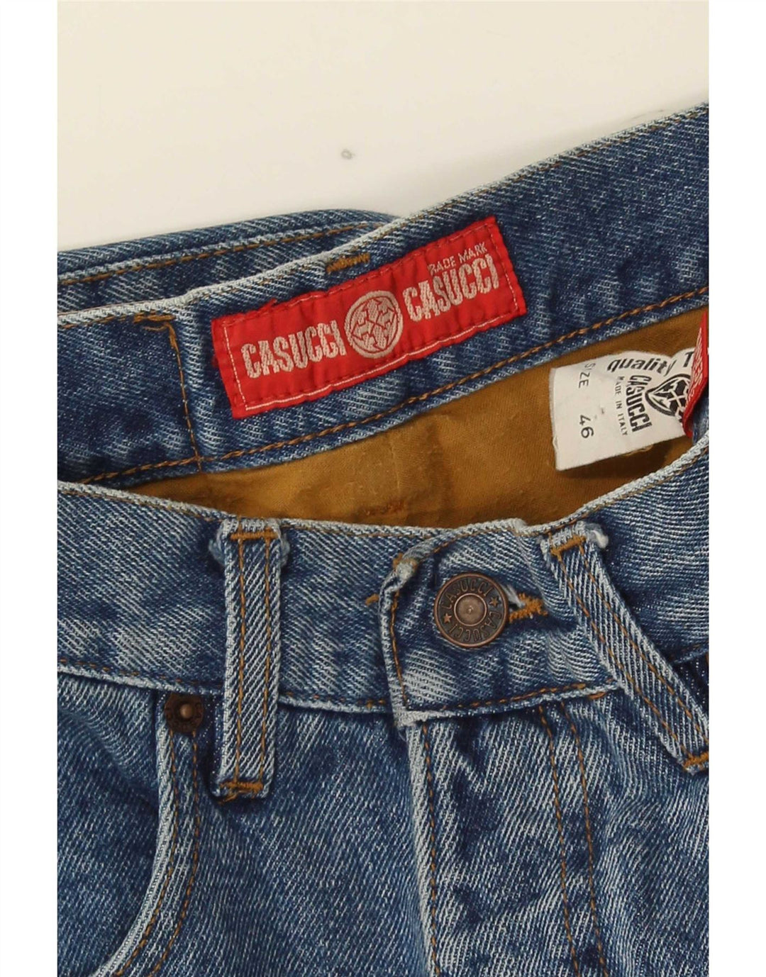Blugi conici pentru femei Casucci W26 L31 Bumbac albastru