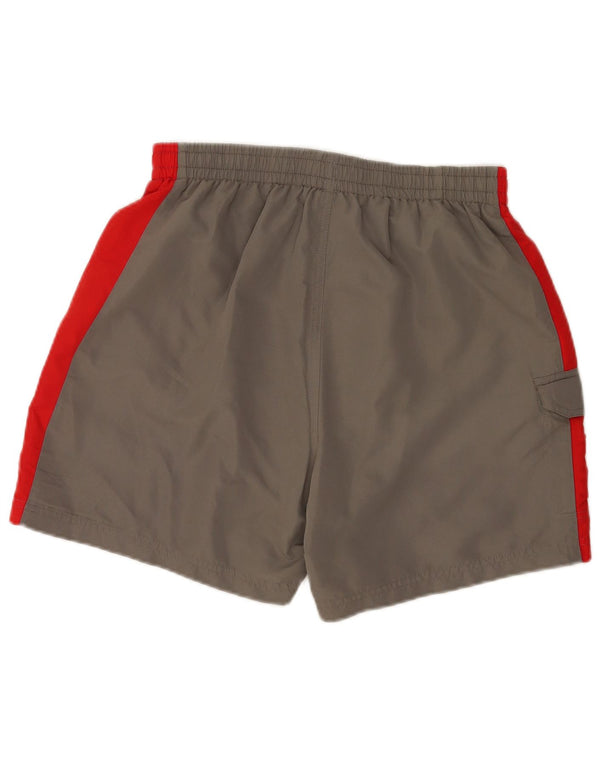 Pantaloni scurți sport Fila pentru bărbați, mari, gri, poliester color bloc