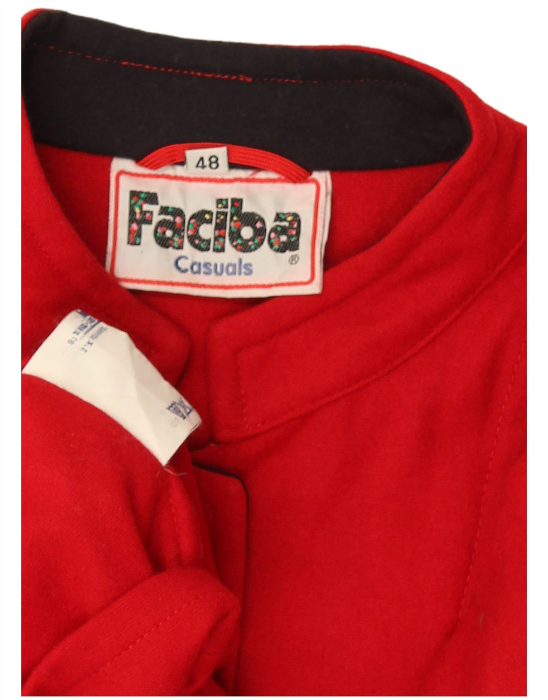 Geacă bomber supradimensionată pentru femei Faciba IT 48 XL Lână roșie