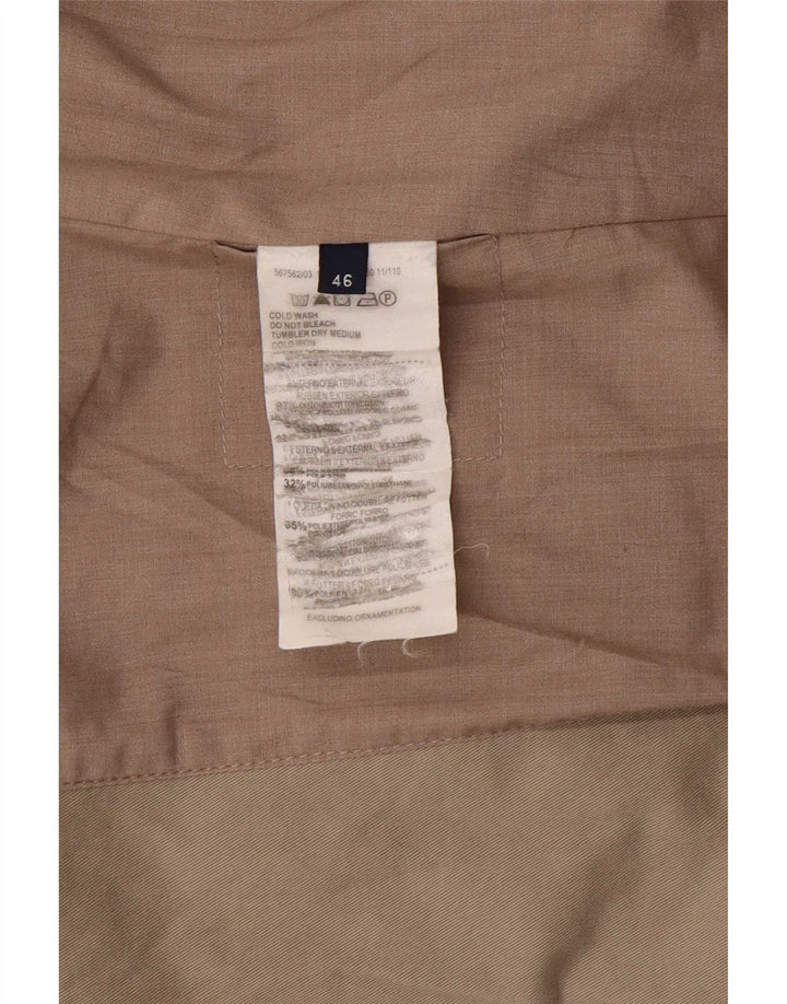Jachetă pentru femei Trussardi Jeans cu 2 nasturi IT 46 Bumbac mare bej