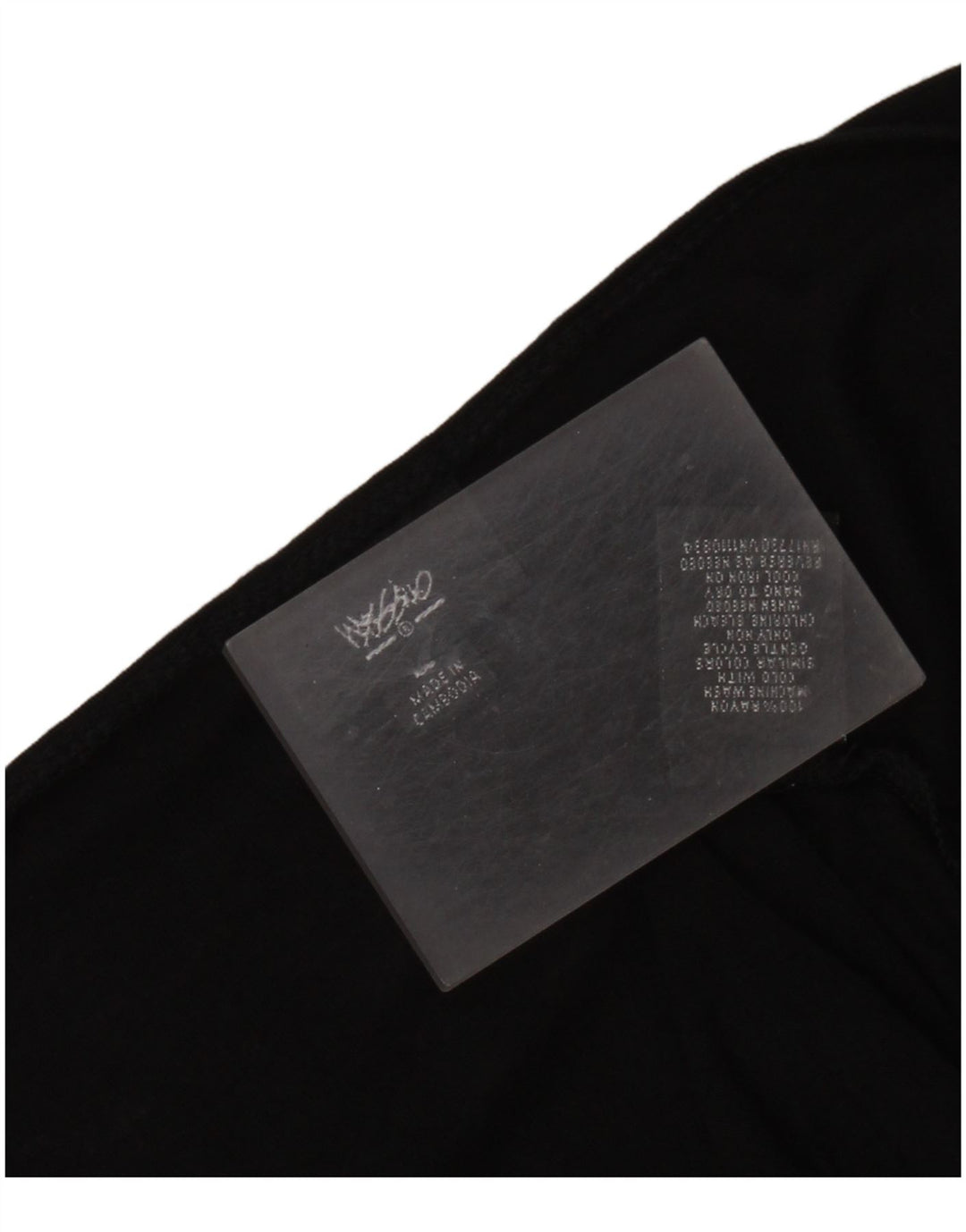 MOSSIMO Rochie A-Line pentru Femei cu mâneci 3/4 UK 14 Mare Negru Rayon