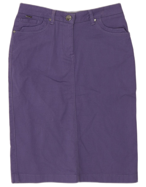 Fusta creion obișnuită pentru femei Marks & Spencer, UK 8 Small W26 Violet