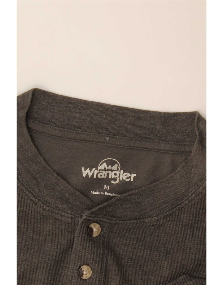 Top pentru bărbați Wrangler cu mânecă lungă, gri mediu