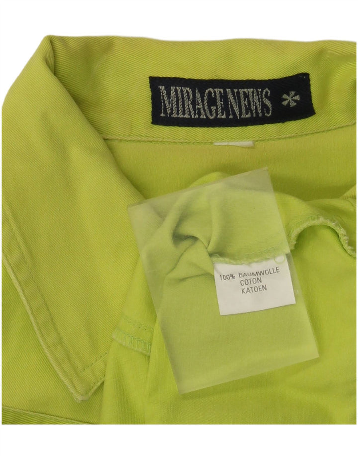 Gilet pentru femei Mirage Crop Denim UK 12, bumbac verde mediu