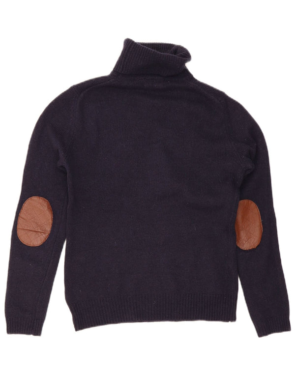 Pulover pentru femei Massimo Dutti cu gât rulat, UK 12 Medium Bleumarin