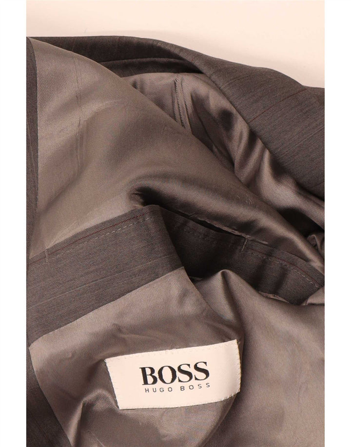Jachetă Blazer pentru bărbați Hugo Boss IT 50 Lână mare cu dungi gri