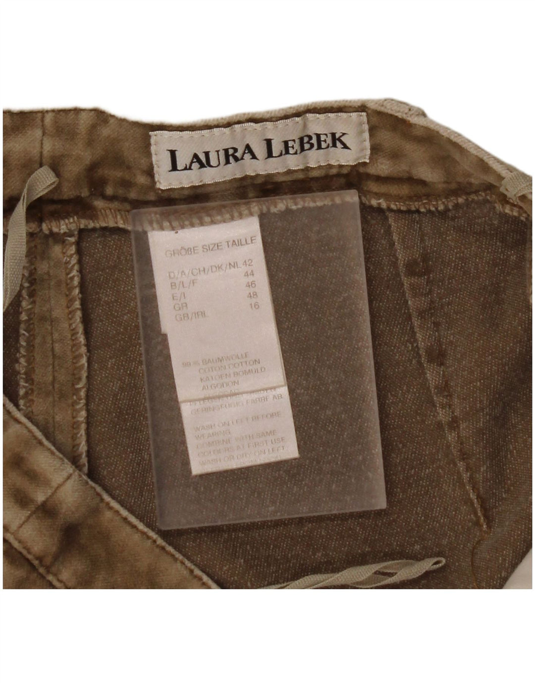 LAURA LEBEK Pantaloni casual Bootcut pentru femei UK 16 Large W32 L32 Maro