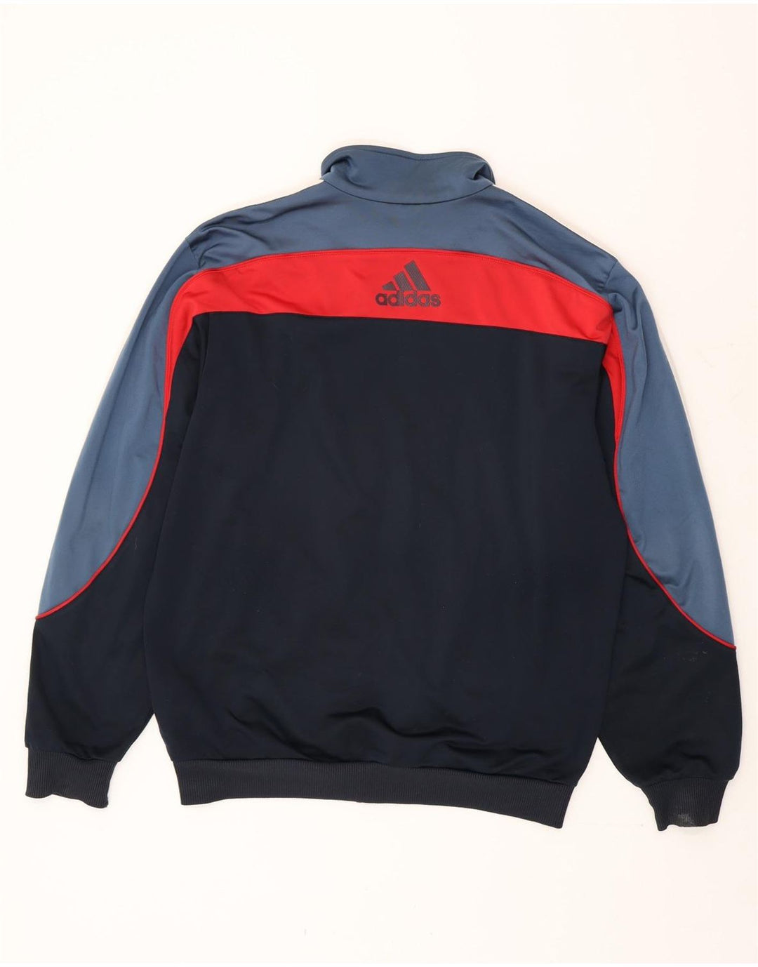 Jachetă de top pentru trening grafic Adidas pentru bărbați, mare, negru, din poliester