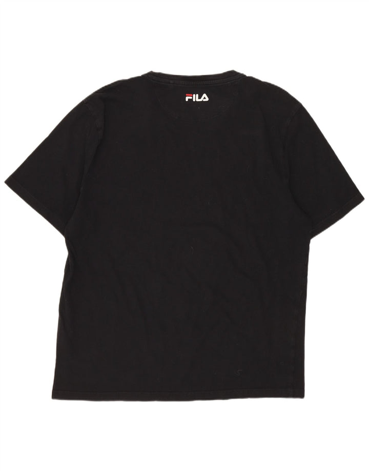 Tricou grafic pentru bărbați FILA Top mare negru