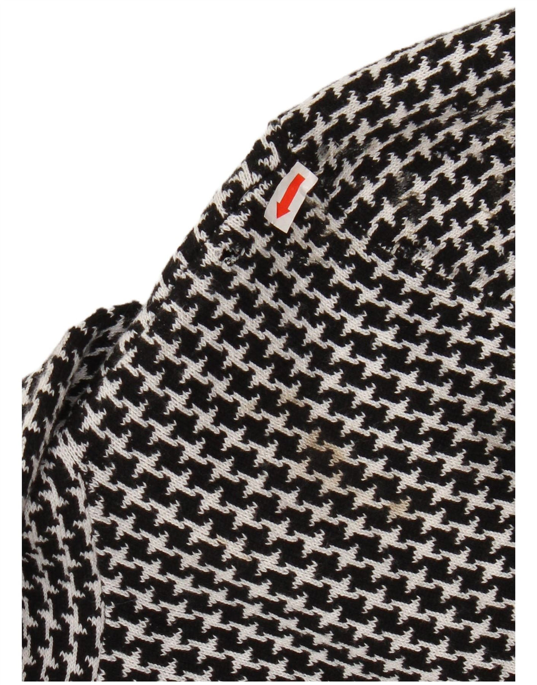 Jachetă CHAPS pentru femei din tricot cu 3 nasturi, UK 12 Medium Black Houndstooth