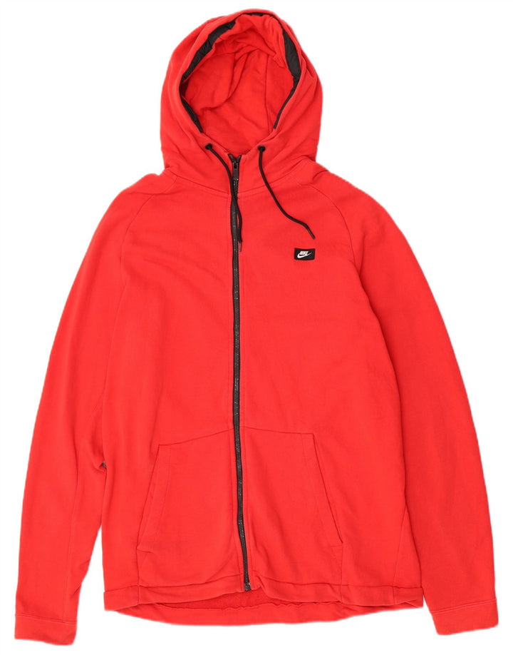 Pulover NIKE pentru bărbați, cu fermoar, XL, bumbac roșu
