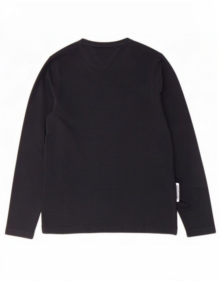 Top pentru bărbați Tommy Hilfiger cu mânecă lungă, mic, bleumarin, bumbac