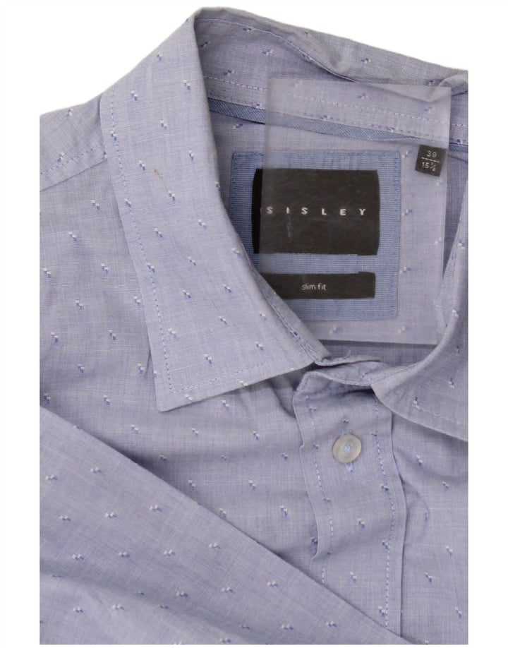 Cămașă pentru bărbați SISLEY Slim Fit Mărimea 39 15 1/2 Medium Blue Spotted