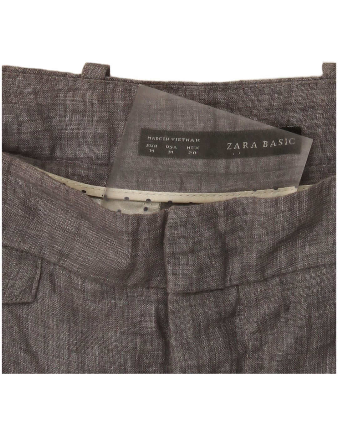Pantaloni chino drepti pentru femei Zara Mediu L28 L27 Gri