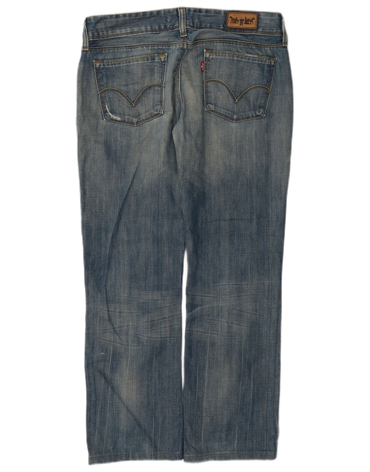 Blugi drepți distressed 570 Levi's pentru femei L32 L28 Bumbac albastru