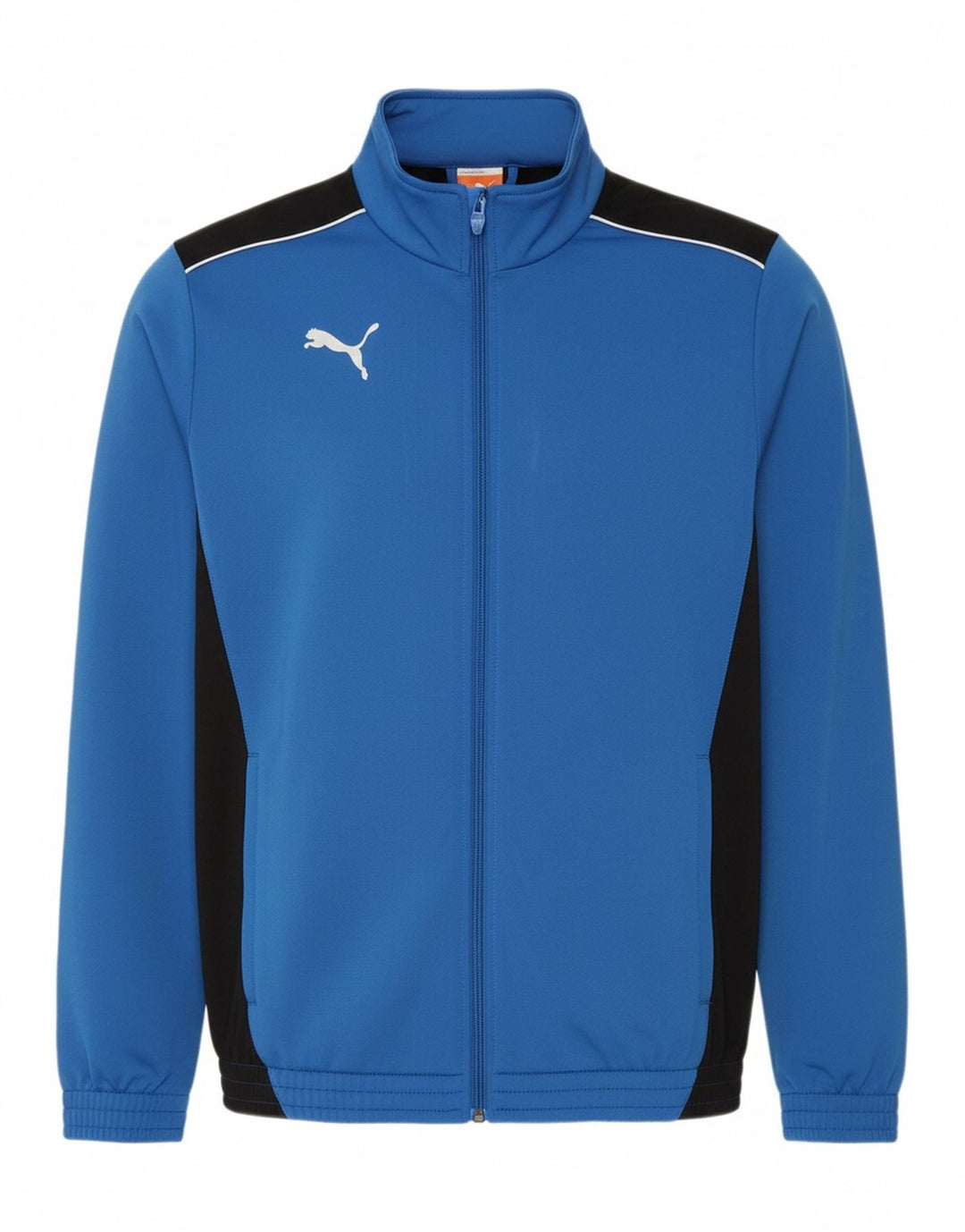 Jachetă de trening pentru bărbați Puma, albastru, poliester color bloc