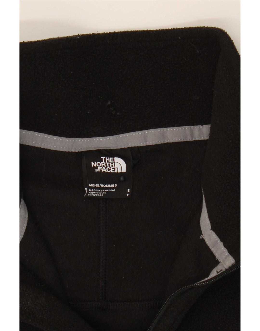 Jumper The North Face pentru bărbați, cu fermoar și gât, poliester mic, negru