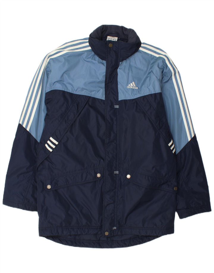 Jachetă Windbreaker ADIDAS pentru bărbați cu grafică UK 36, mică, bleumarin, color block