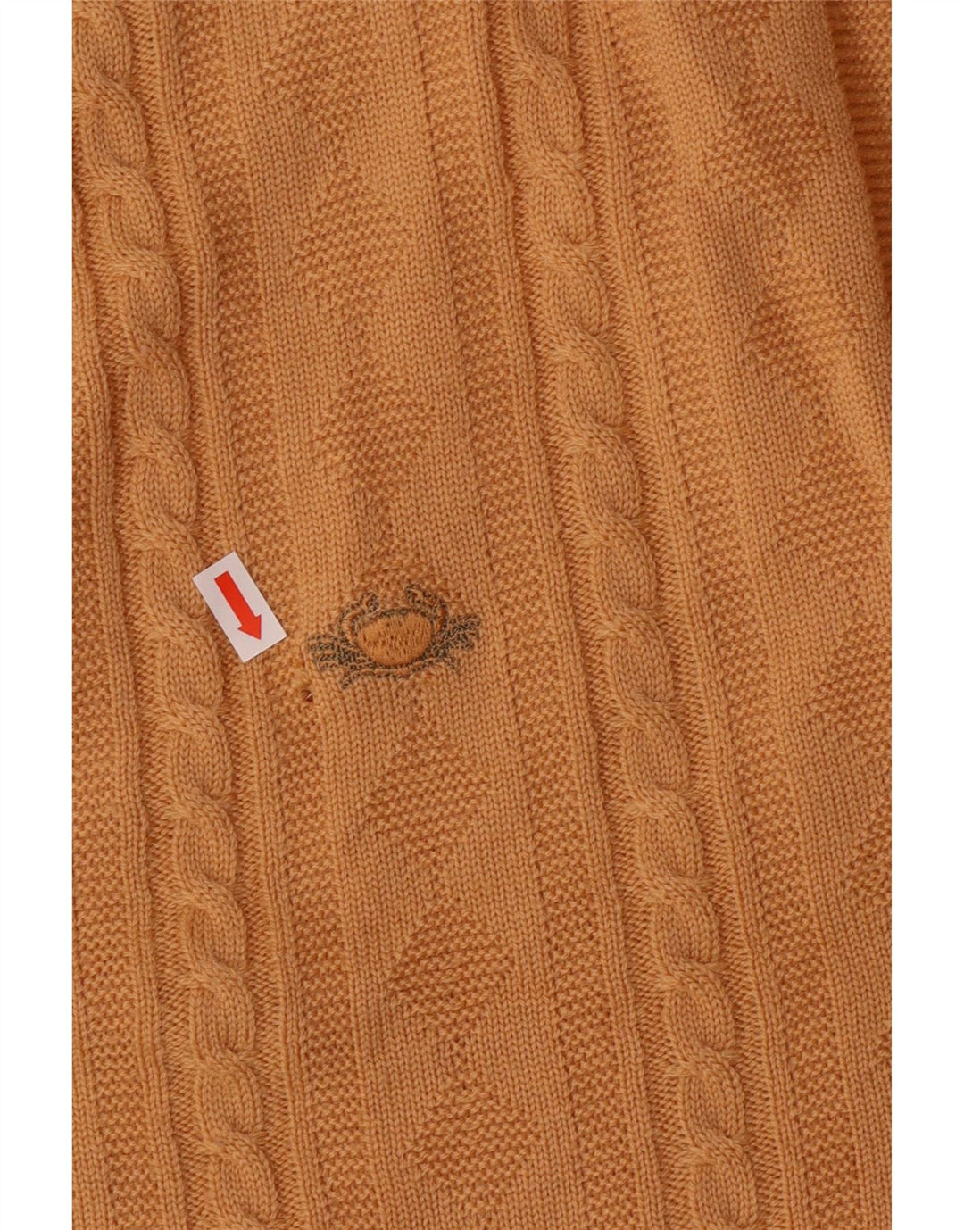 IL GRANCHIO Pulover cardigan pentru bărbați, galben mare, lână virgină Clasic