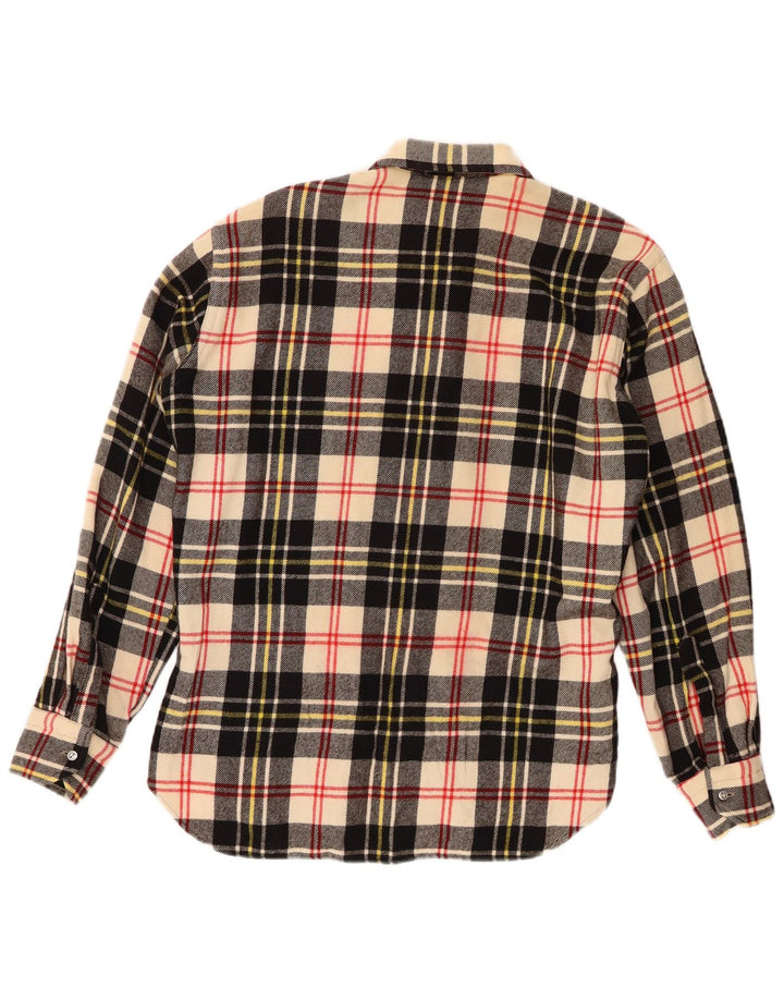 Cămașă de flanel pentru bărbați vintage, carouri medii, multicolore