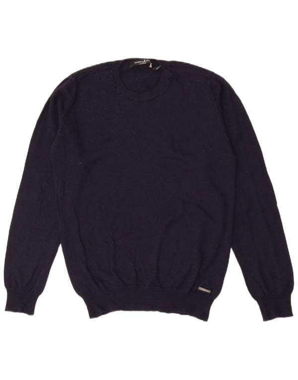 Pulover pentru femei Guess By Marciano cu decolteu triplu UK 14 Medium Bleumarin