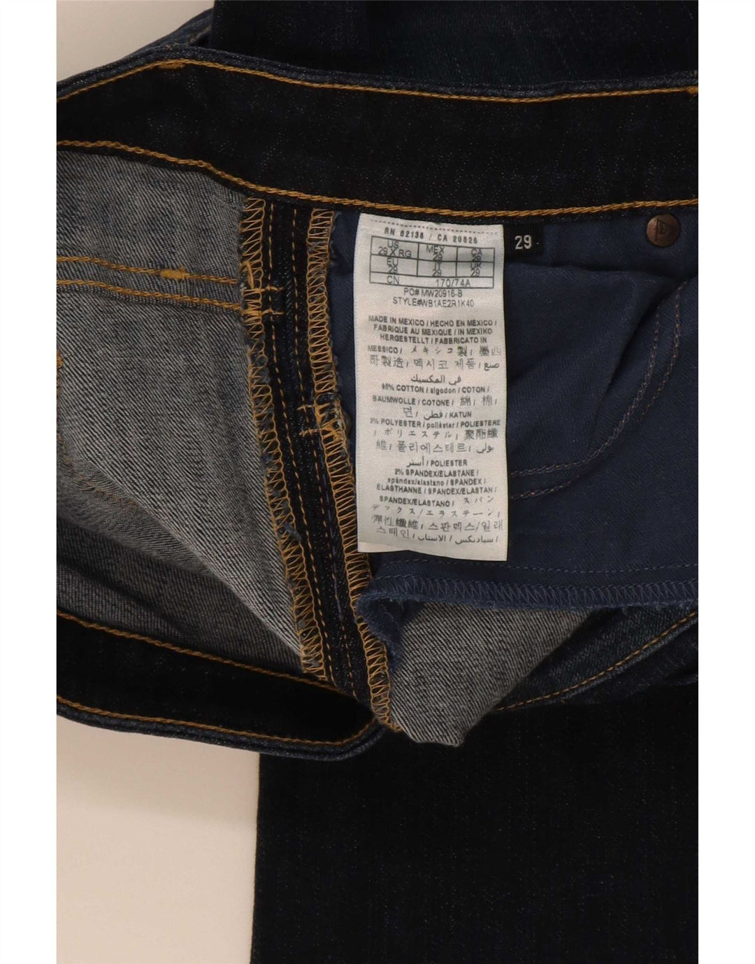 Blugi pentru femei Guess Low Bootcut W29 L33 Bumbac bleumarin