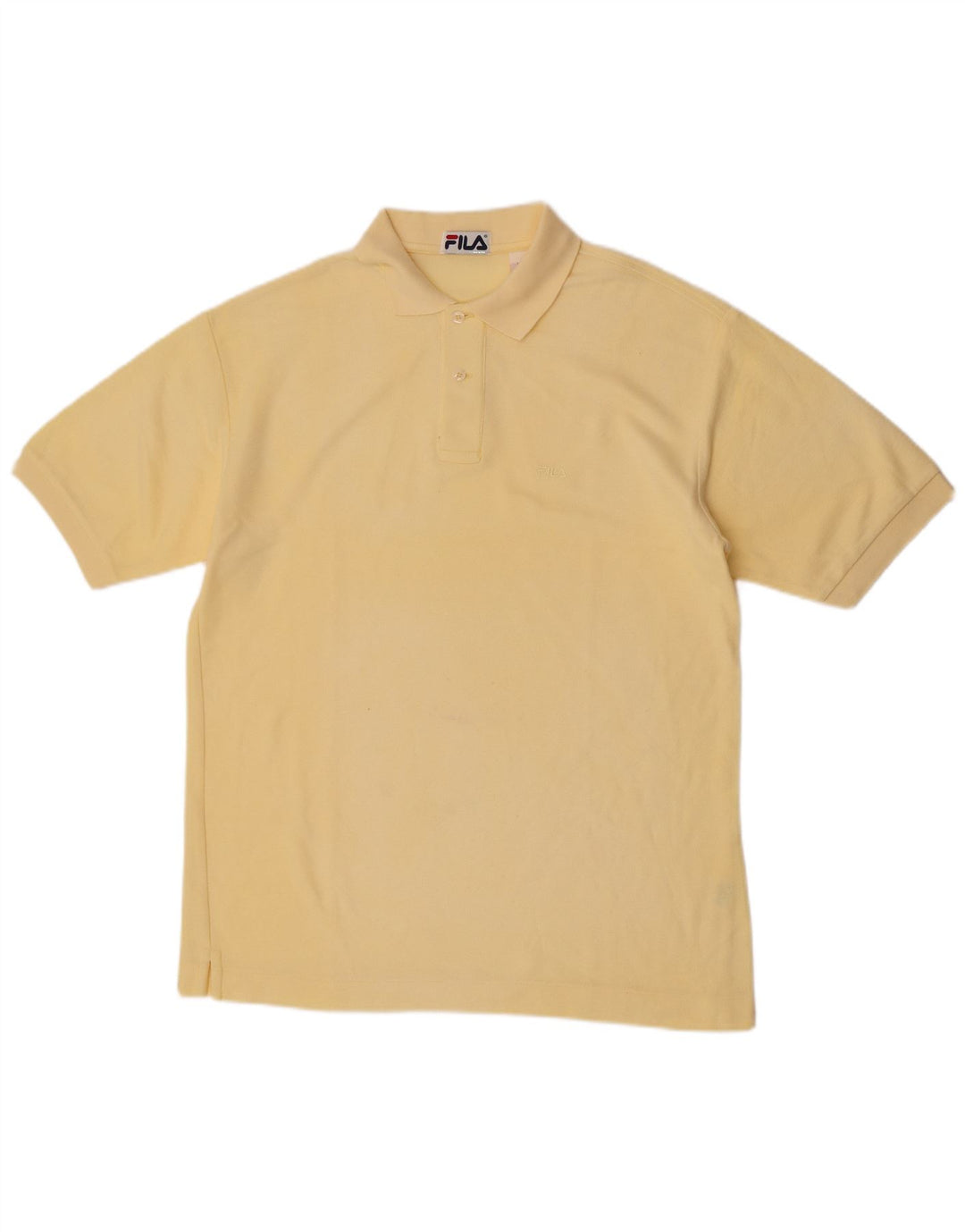 Tricou Polo Fila Bărbați IT 48 Bumbac Galben Mediu