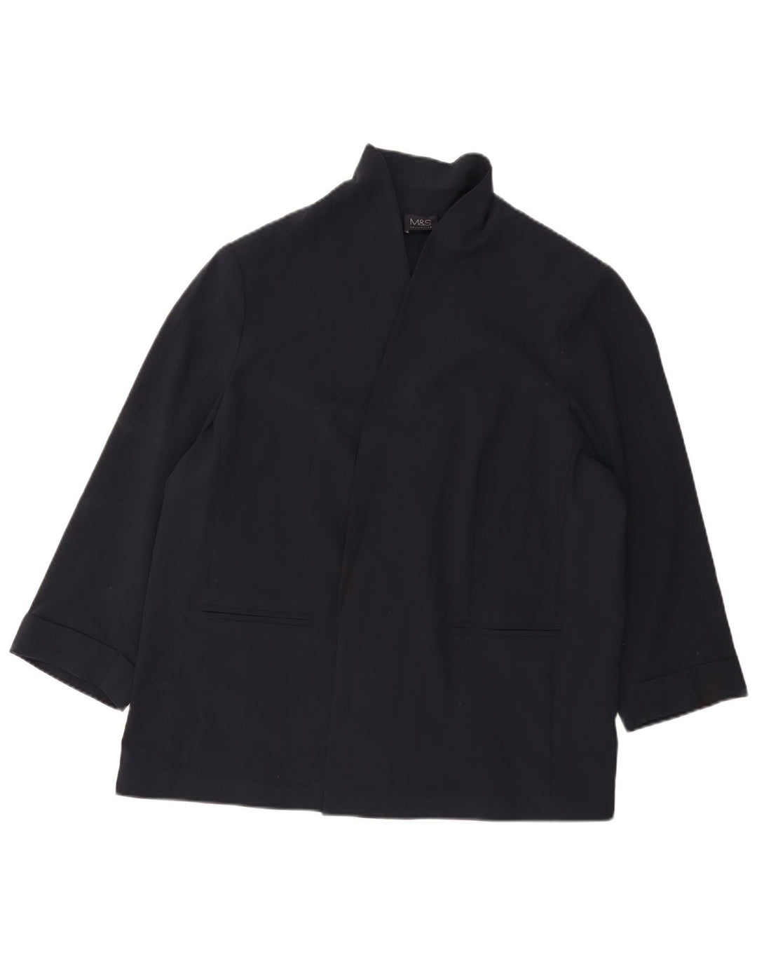 Marks & Spencer jachetă pentru femei cu mâneci 3/4 deschise, UK 22 3XL, bleumarin