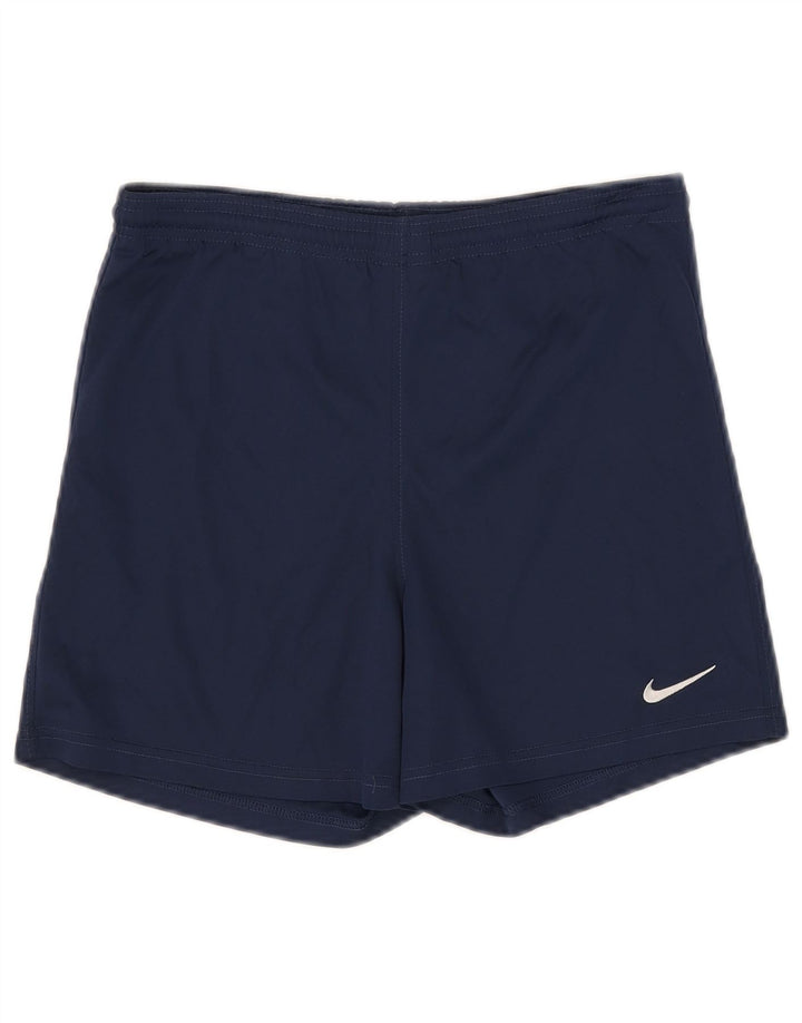 Pantaloni scurți sport Nike pentru băieți 12-13 ani, mari, bleumarin, poliester
