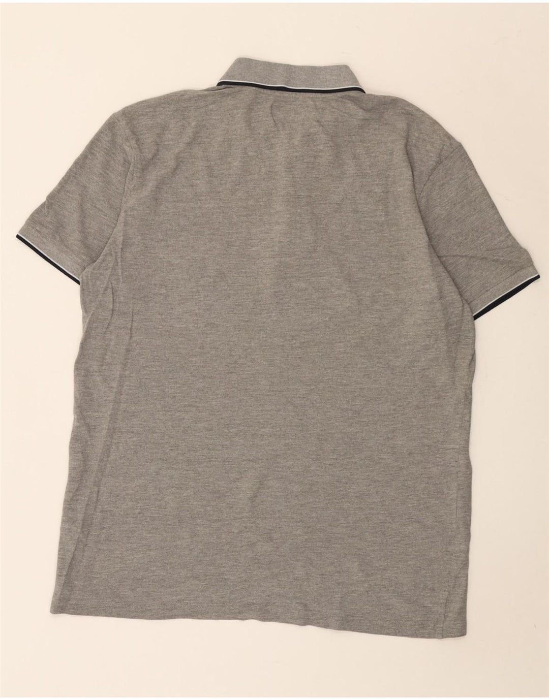 Cămașă polo pentru bărbați Kappa 2XL bumbac cu dungi gri