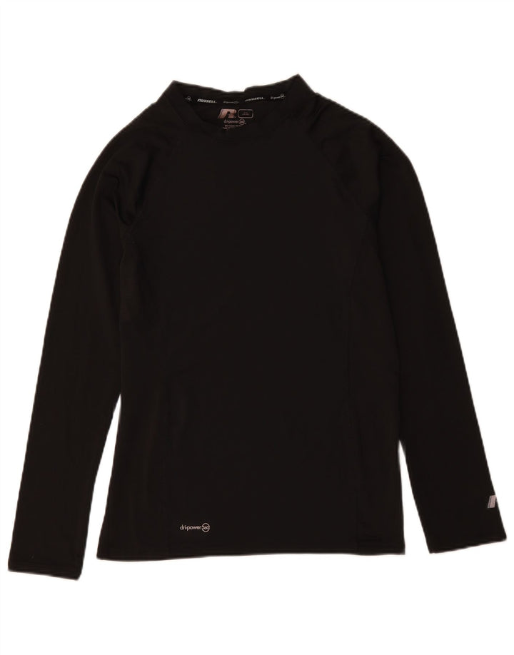 RUSSELL ATHLETIC Top pentru bărbați cu mânecă lungă Poliester mediu negru