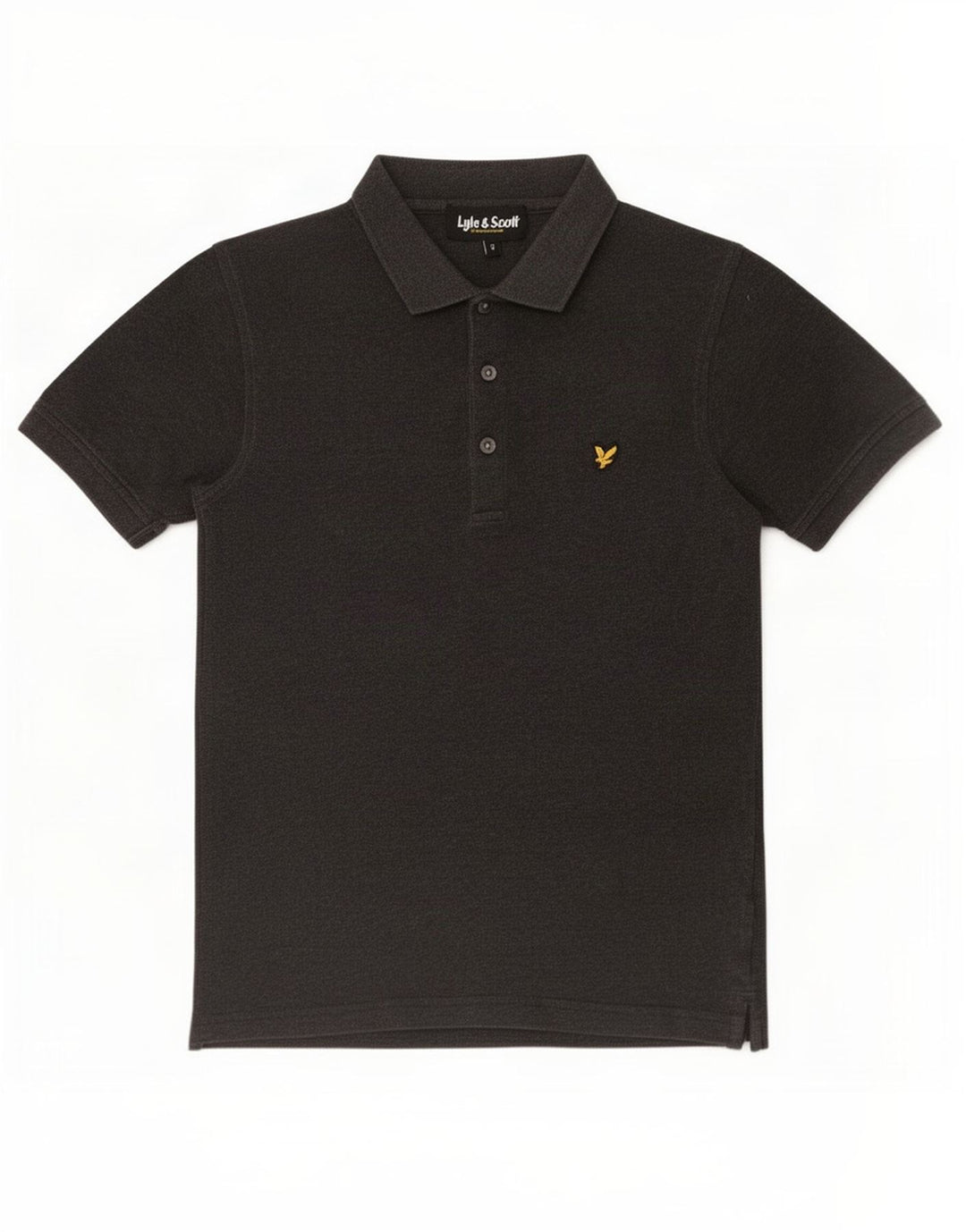 Tricou polo pentru bărbați Lyle & Scott, bumbac gri mic