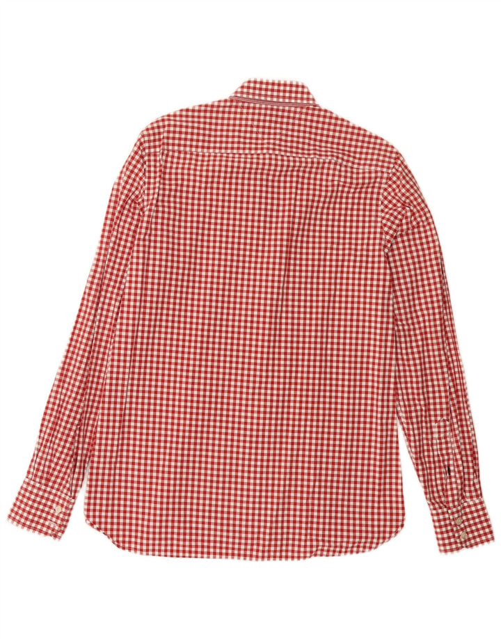 Cămașă pentru bărbați Tommy Hilfiger, cu tăiere obișnuită, roșie, din bumbac