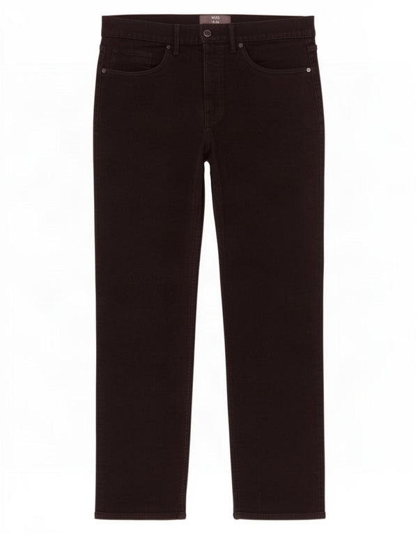 Pantaloni casual drepti pentru bărbați Marks & Spencer W34 L29 bumbac negru