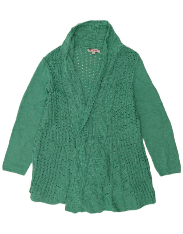 Pulover cardigan deschis pentru femei Essential 24/26 2XL verde acrilic
