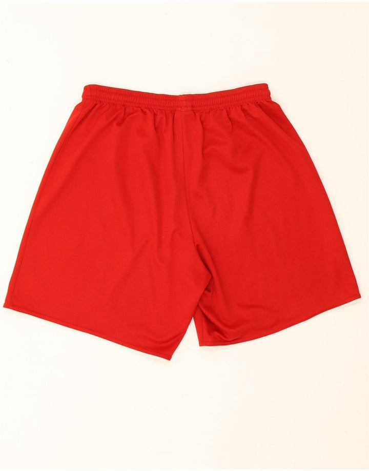 Pantaloni scurți sport pentru bărbați Adidas Climalite, poliester roșu mediu