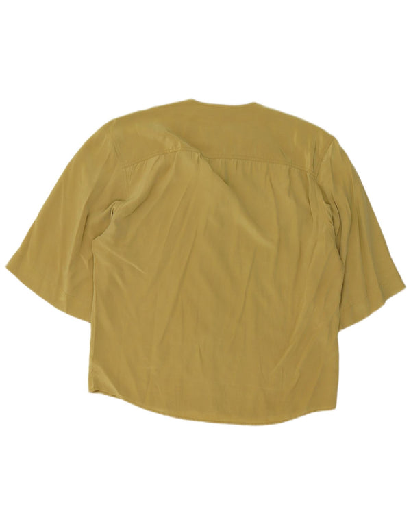 Bluză cămașă cu mâneci 3/4 pentru femei Otto Kern UK 14 mare verde