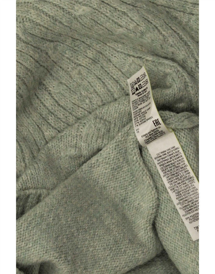 Pulover cu gât țestoasă pentru femei Marks & Spencer UK 14 verde mediu