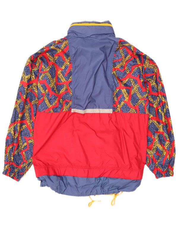 Jachetă de ploaie cu glugă vintage pentru bărbați UK 40, mare, multicoloră