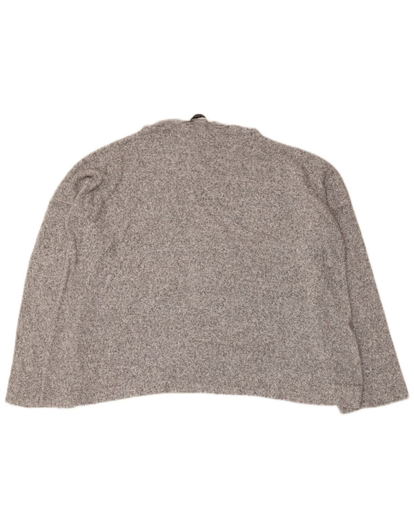 Top pentru femei Zara cu mânecă lungă UK 14 Medium Gri Pete
