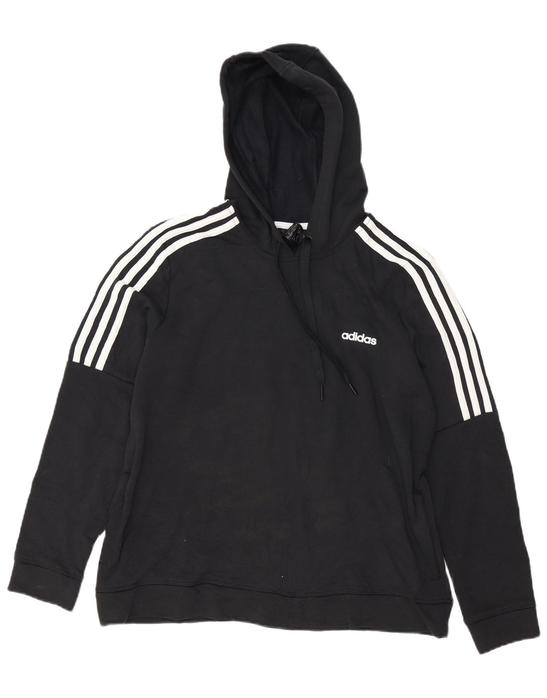 Pulover adidas Climalite pentru femei, Marea Britanie 16/18 Poliester negru mare