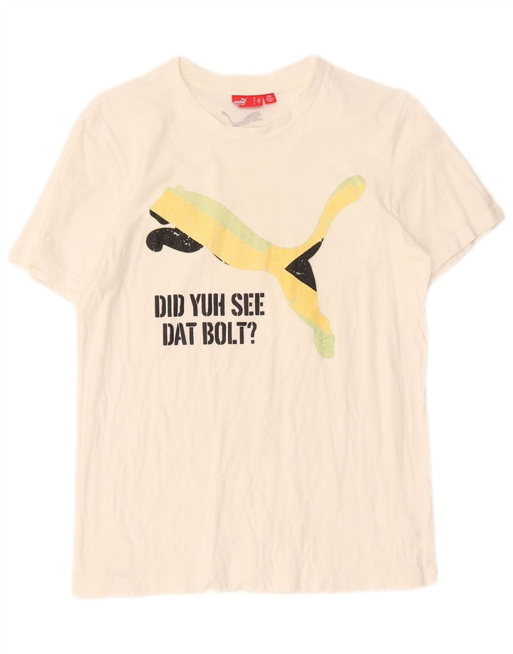 Tricou grafic Puma pentru bărbați Top Small White