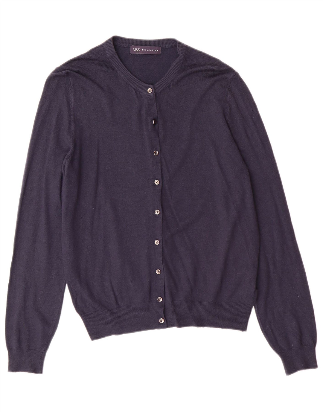 Pulover cardigan pentru femei Marks & Spencer UK 14 Medium Bleumarin Clasic