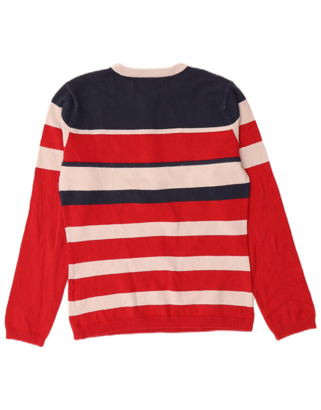 Pulover pentru femei TOMMY HILFIGER, cu fermoar, cu gât, Marea Britanie 12, cu dungi roșii medii