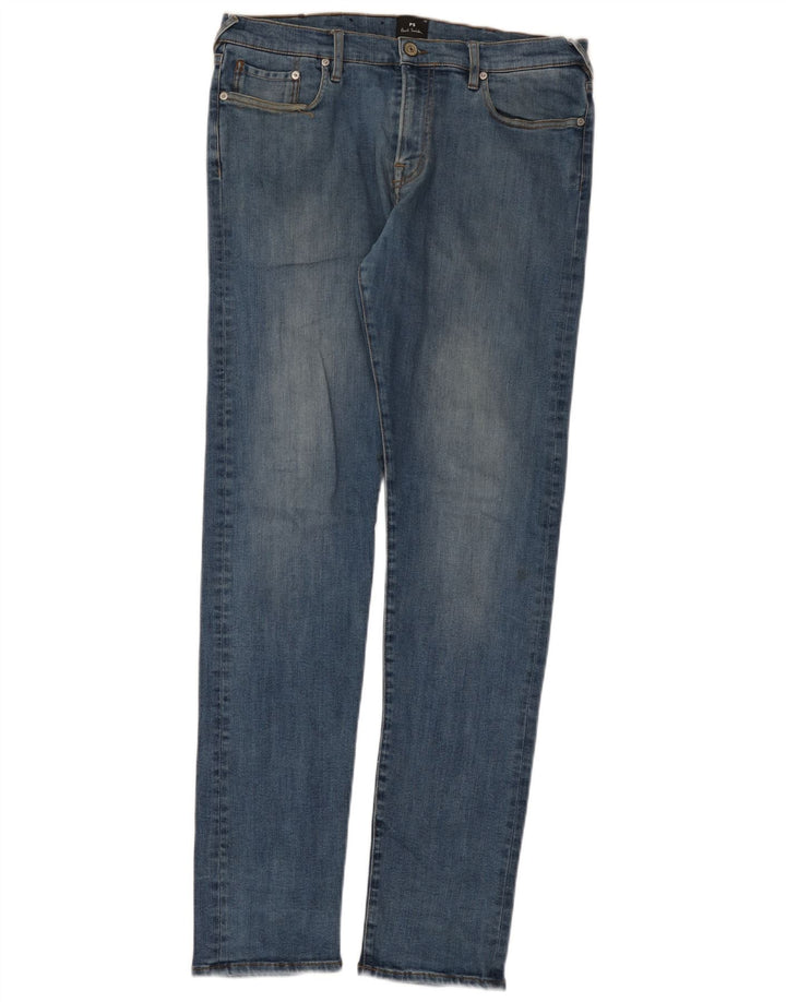 Blugi slim pentru bărbați Paul Smith L34 L33 Bumbac albastru